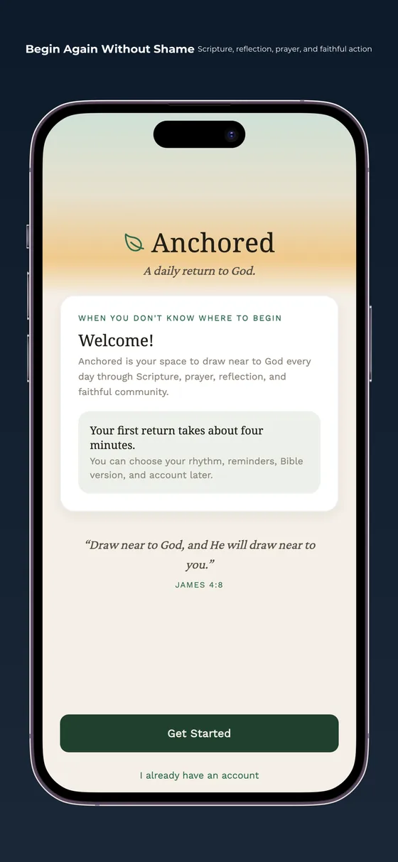 Anchored guided return flow
